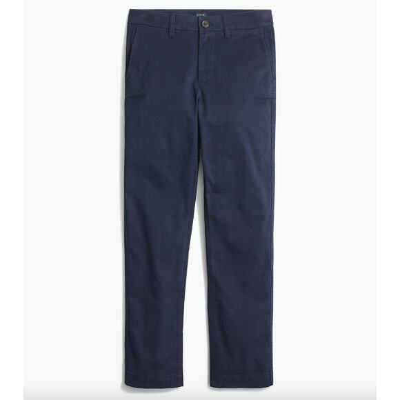 J.Crew Petite High Rise Girlfriend Chino Pant Navy Classic Preppy US 10 P NWT - Picture 4 of 13